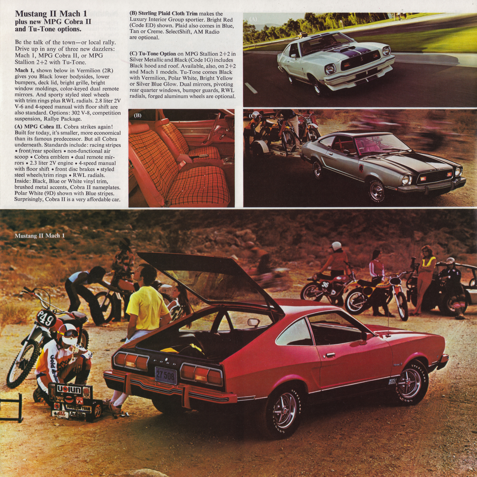 1976 Ford Mustang II Brochure Page 2